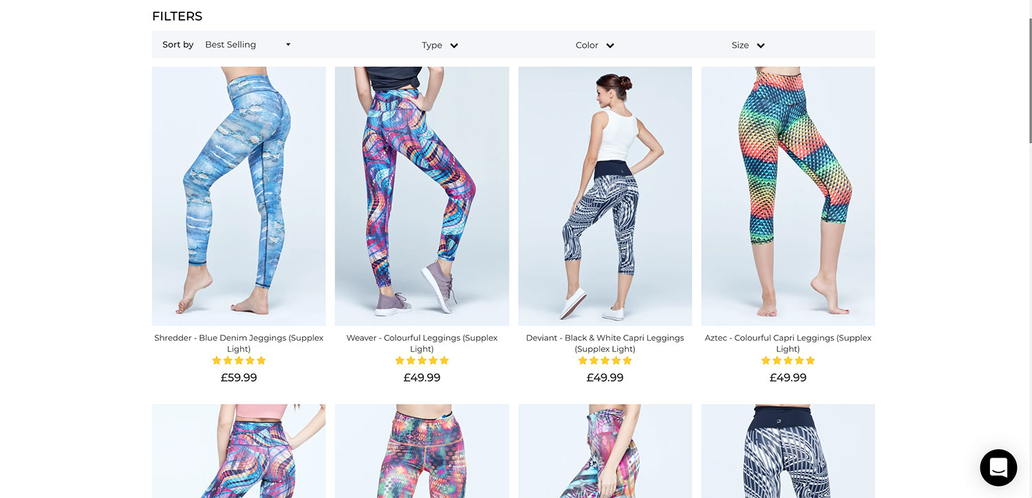 Bonita Active category page